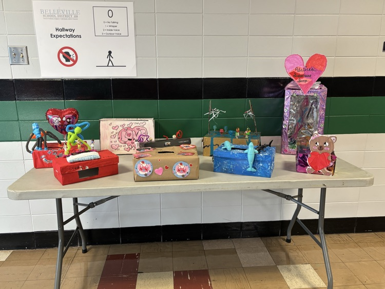 3rd Grade Valentine’s Day Shoebox Projects