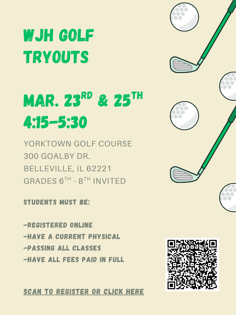 WJH Golf Tryouts