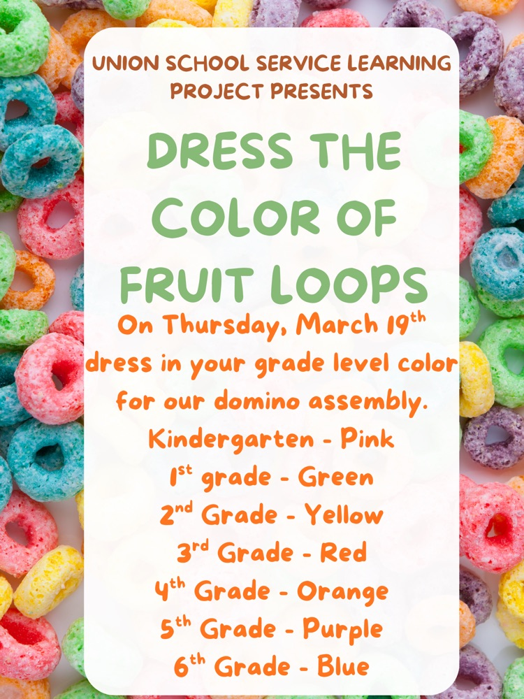 Wear your grade level color 