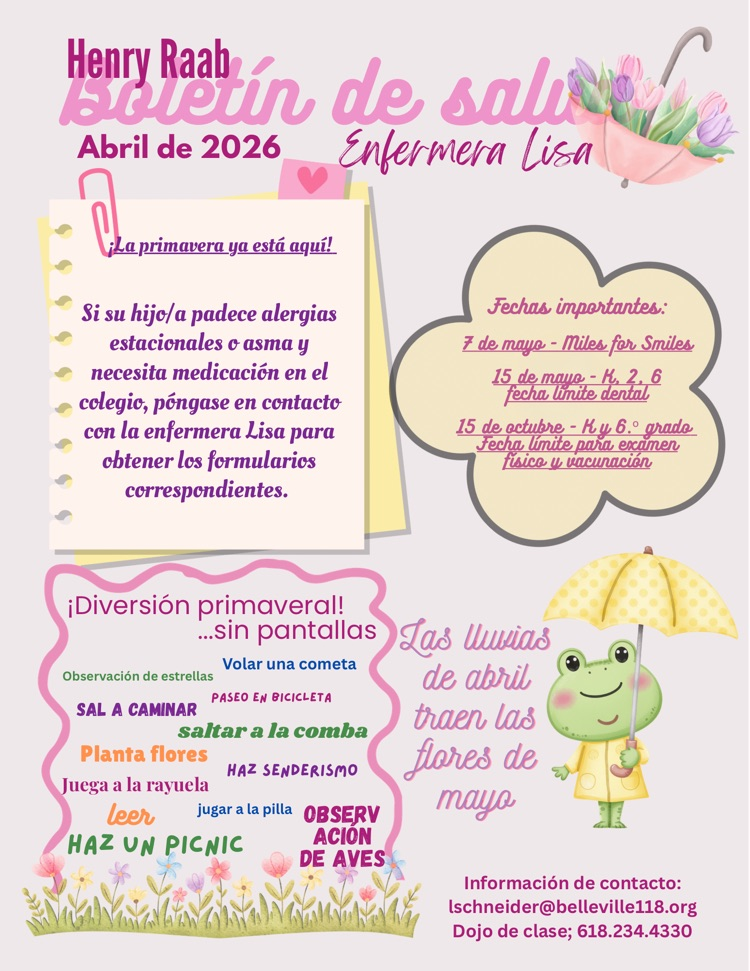 April Nurse Newsletter- Spanish 