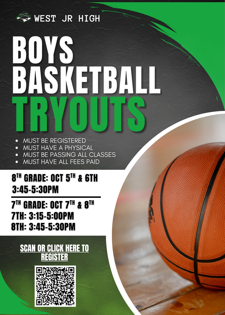 WJH Boys Basketball Tryout Flyer