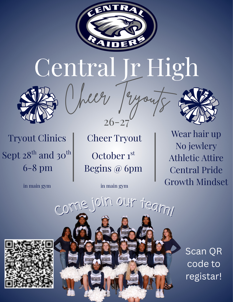 CJH Cheer Tryouts Flyer