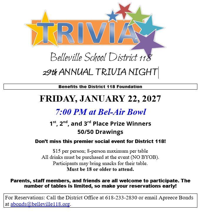 Trivia night flier