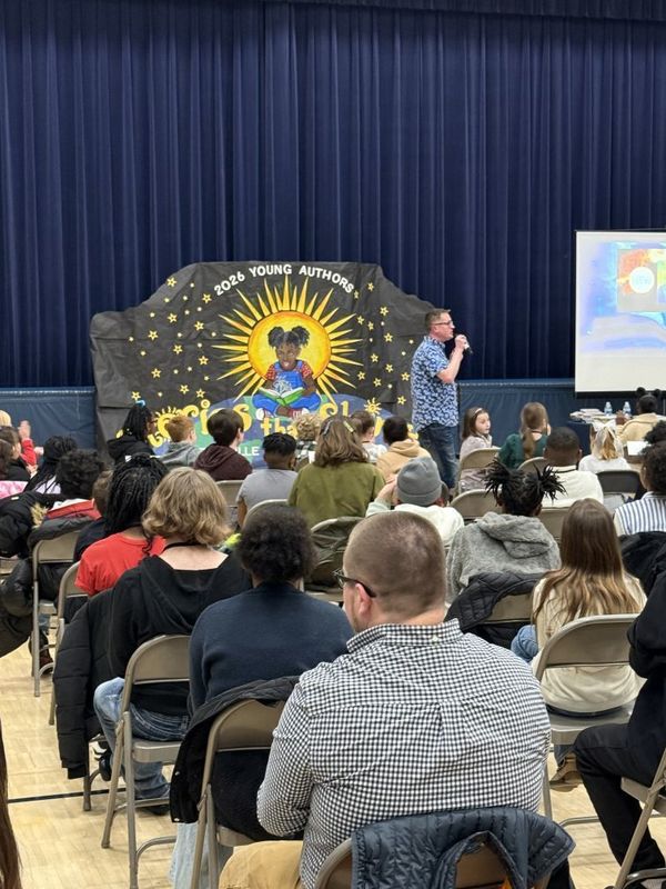 Young Authors Speaker presenting