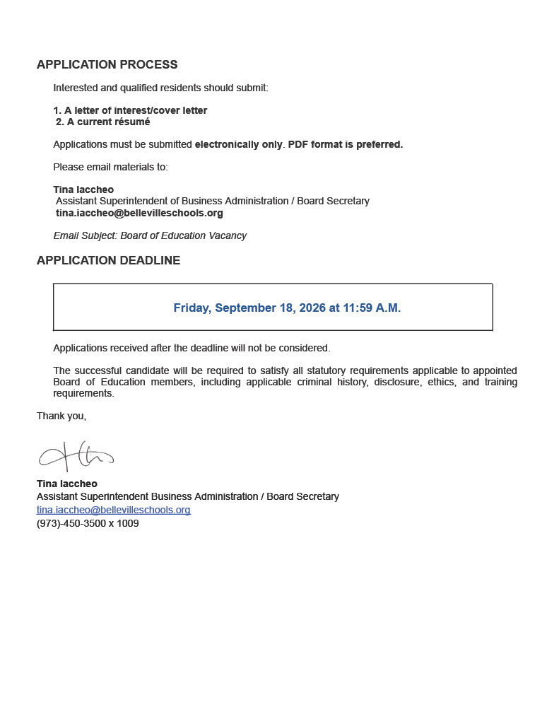 Public Notice Vacany