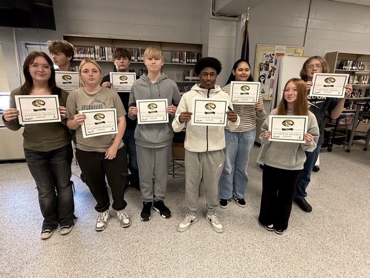 9th Grade #TIGERPRIDE Progress Award winners