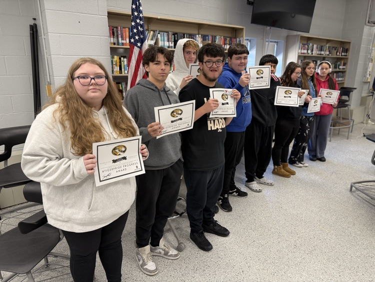 Juniors #TIGERPRIDE progress awards