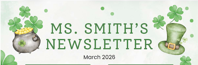 Ms. Smith's March Newsletter