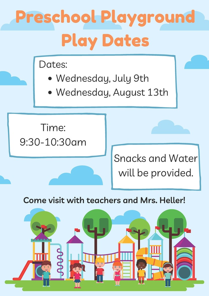 Preschool Playground Dates.