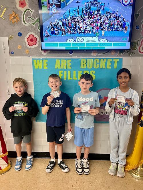 Bucket Fillers at Burke are 4 students 