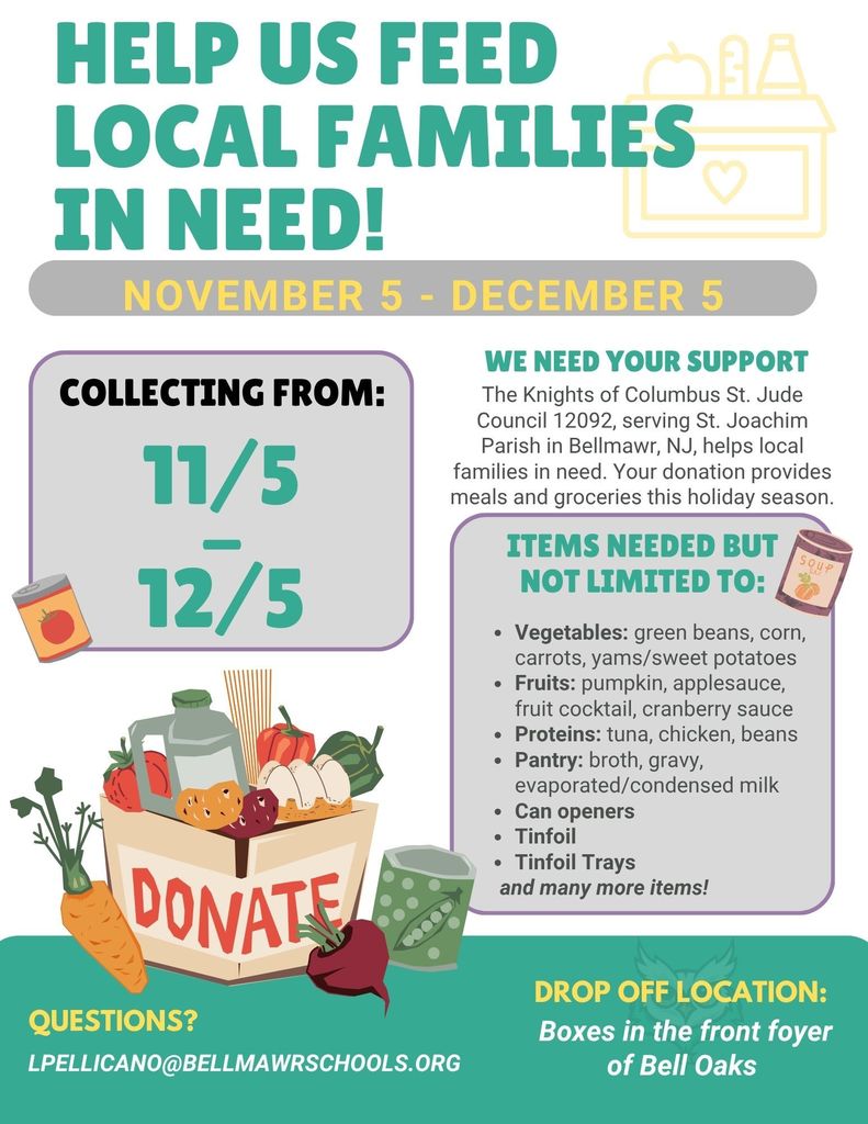 Canned Food Drive at Bell Oaks