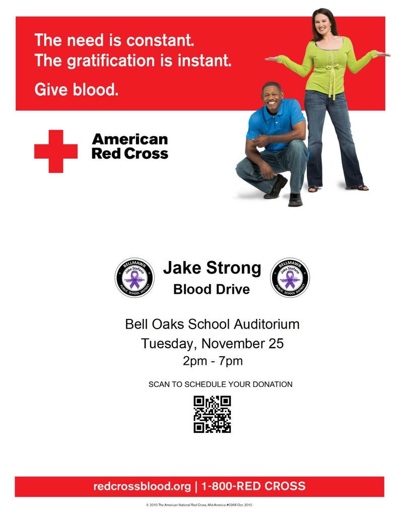 Jake Strong Blood Drive Flyer