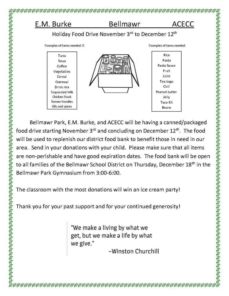 Food Drive Flyer