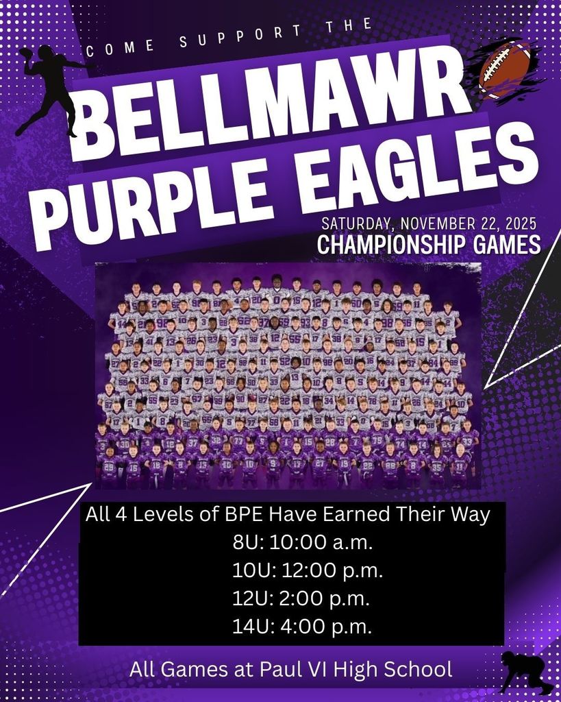 Championship Times for Bellmawr Purple Eagles