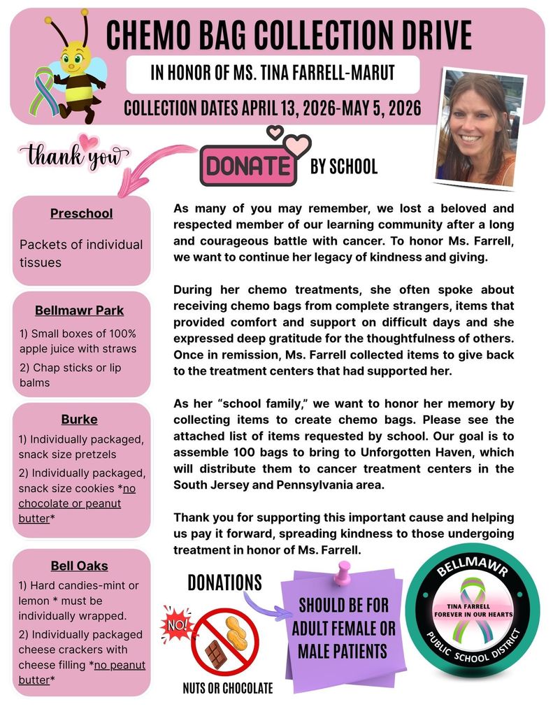 Chemo Bag Collection Drive