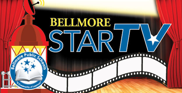 Bellmore Tv logo with outline of TV