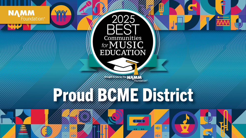 1)	Bellmore Public Schools was honored with the Best Communities for Music Education designation from the NAMM Foundation. 