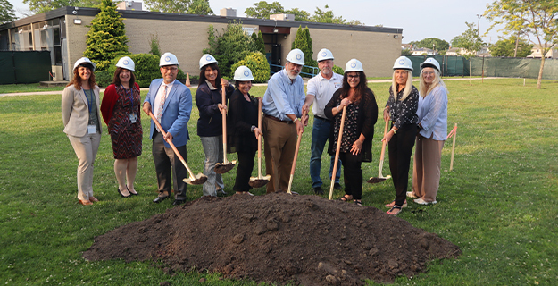 Bellmore officials break ground on Reinhard classroom extension