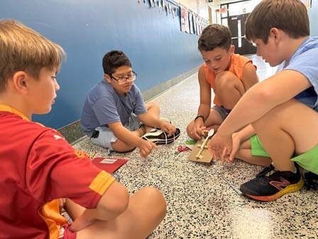 Innovative ideas go far with catapults at Shore Road School
