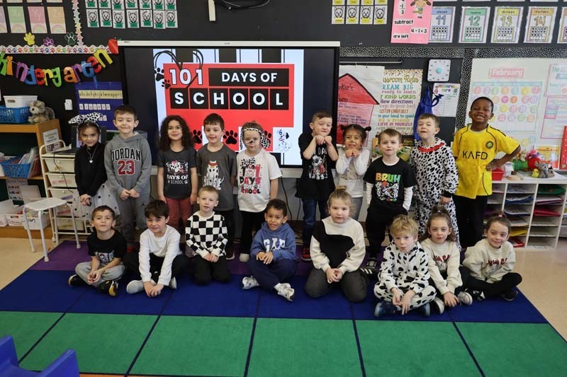 Students smiling together.