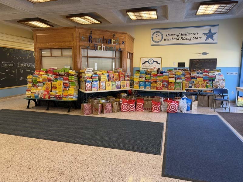 Food pantry donated by students.