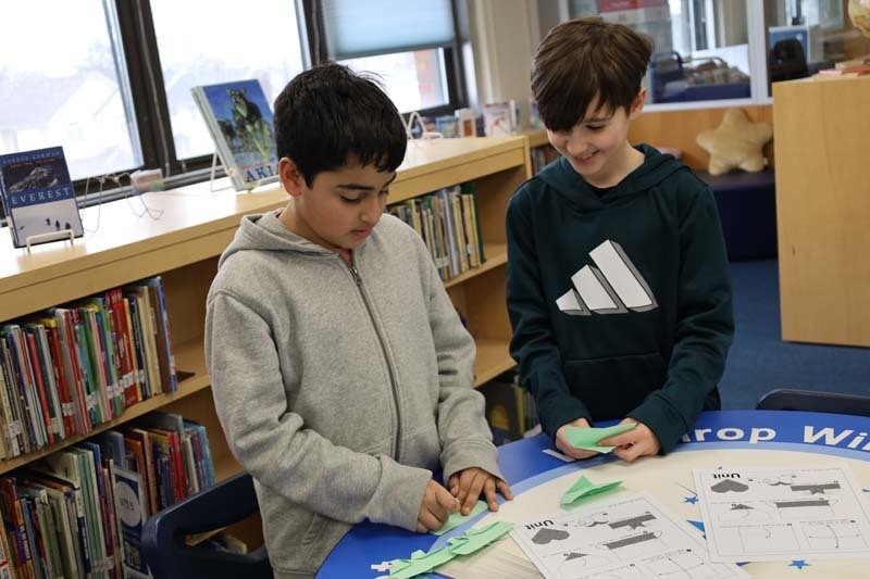 Collaboration is key in Winthrop Avenue School’s Origami Club, as peers carefully make complex folds in papers that result in eye-catching creations.  In celebration of St. Patrick’s Day, club members met with green sheets of paper in hand to form shamrocks. #IgnitetheStarsWithin #StarsLeadandLearn 