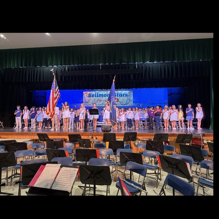 students with flag