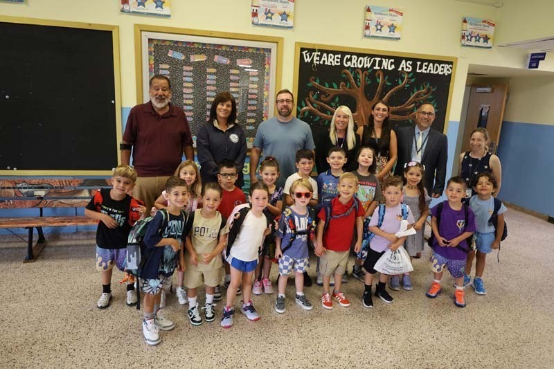 Students smiling together.