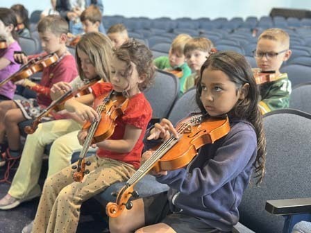 Classmates were challenged to remain an equal tempo. 