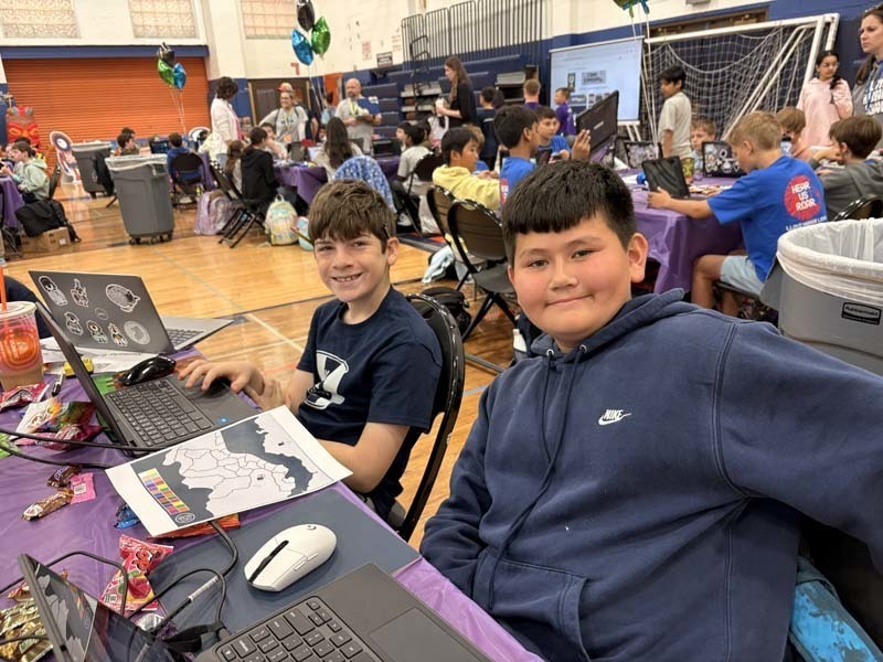 1)	The Shore Road School Hackathon team, led by teachers Lauren DeStefano and Lauren McHale..