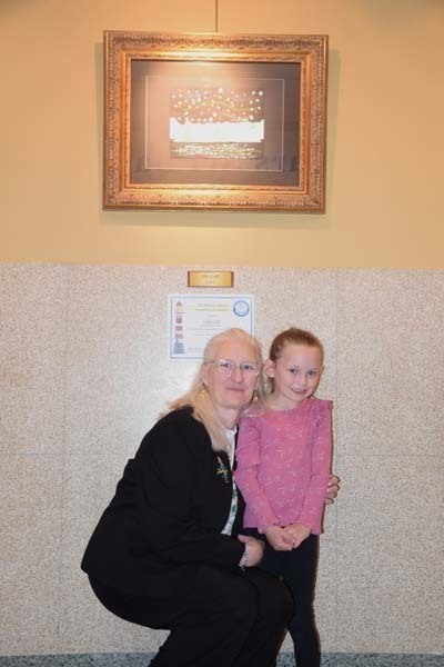 3)	Reinhard Early Childhood Center Principal KerriAnn Sanpietro was proud to see her students’ work displayed.