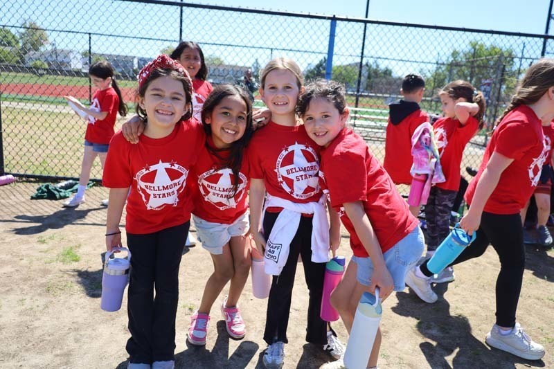 Students smiling together.