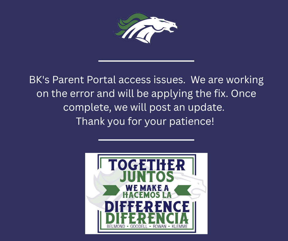 parent portal account announcement