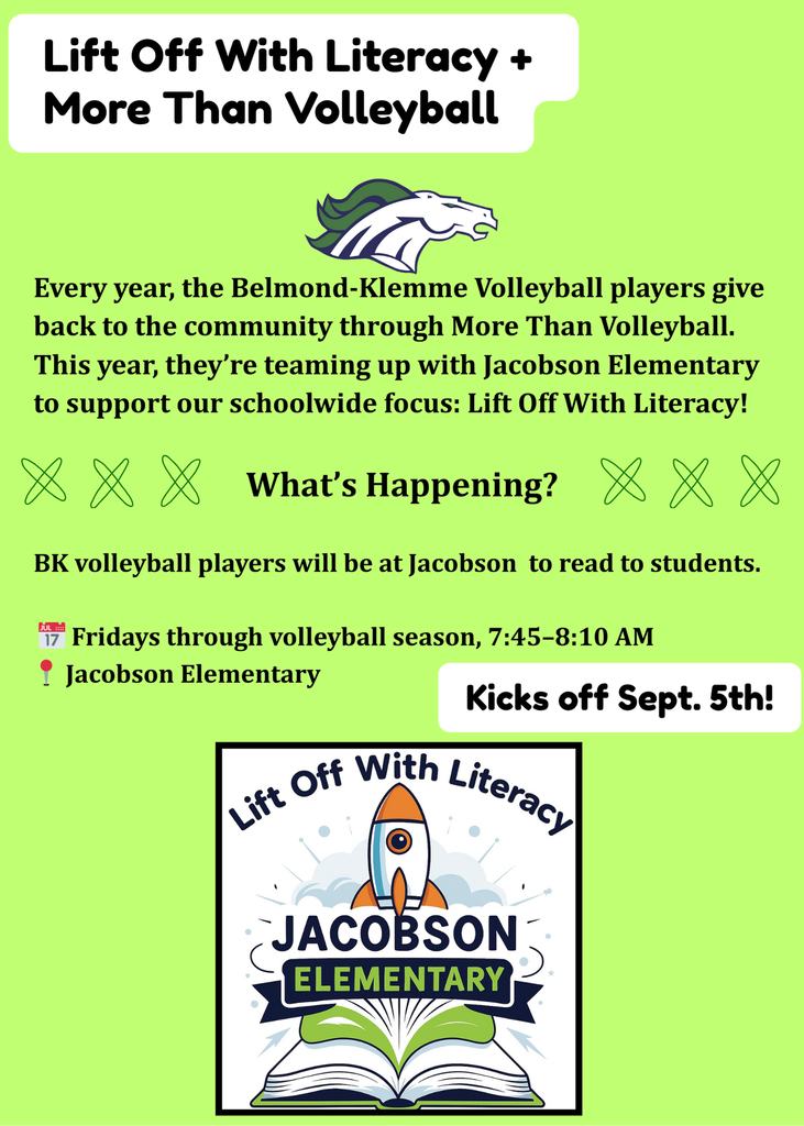Literacy & volleyball flyer