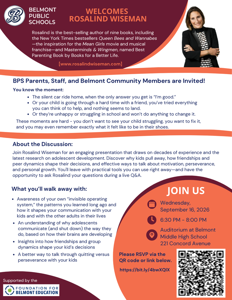 Rosalind Wiseman Event