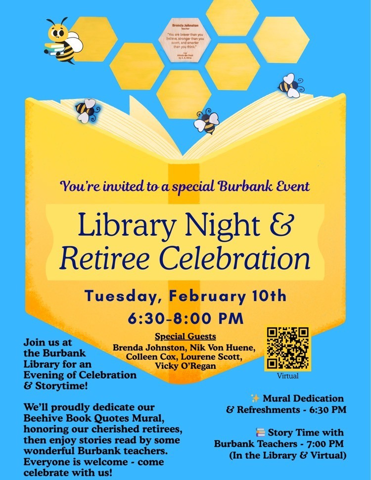 Burbank library night and retiree celebration