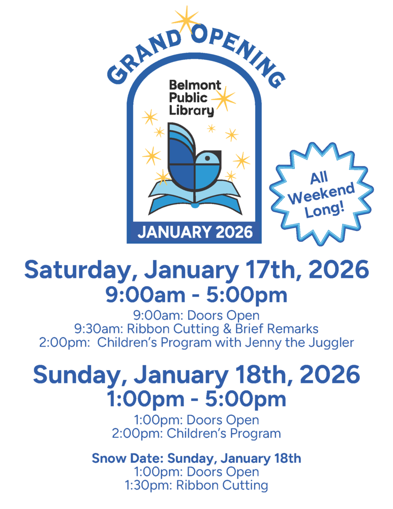 Belmont Library Opening