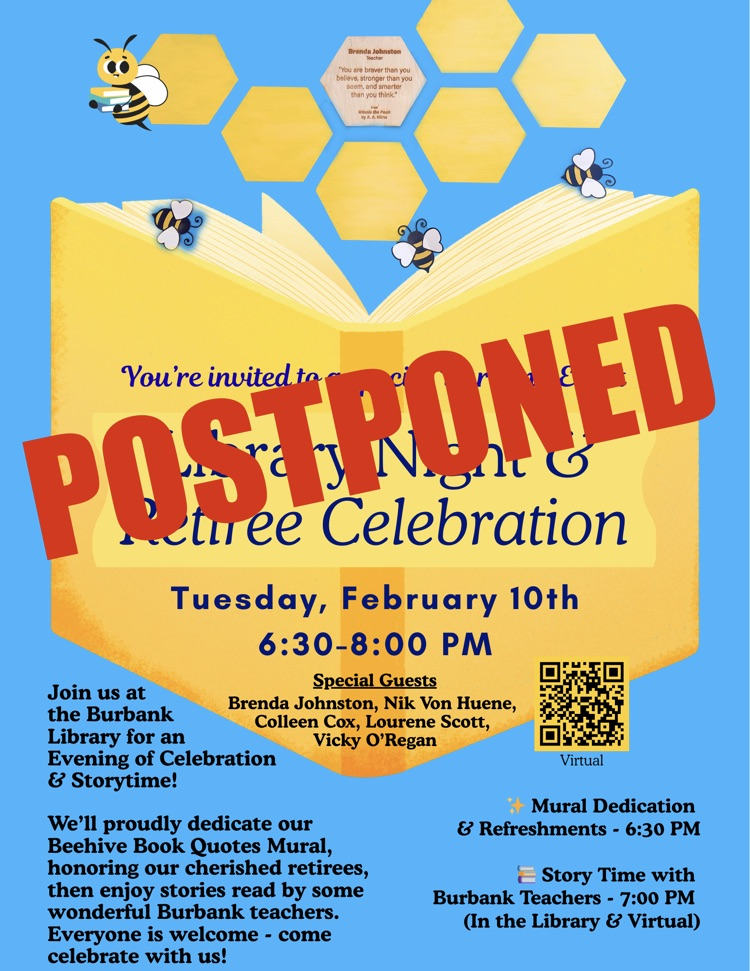 postponed library night due to snow 