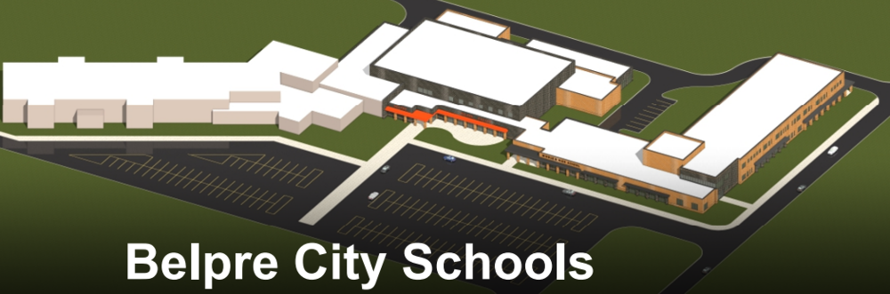 aerial view of new school