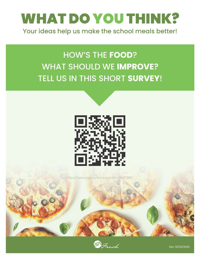 Belpre Food Service survey flyer
