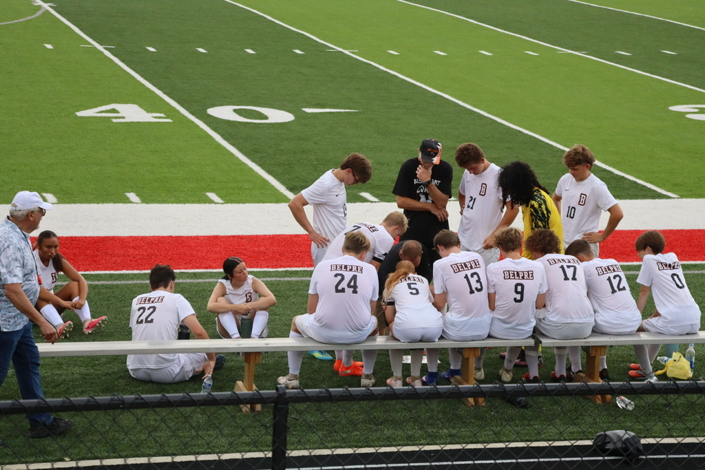 Pep talk on the bench