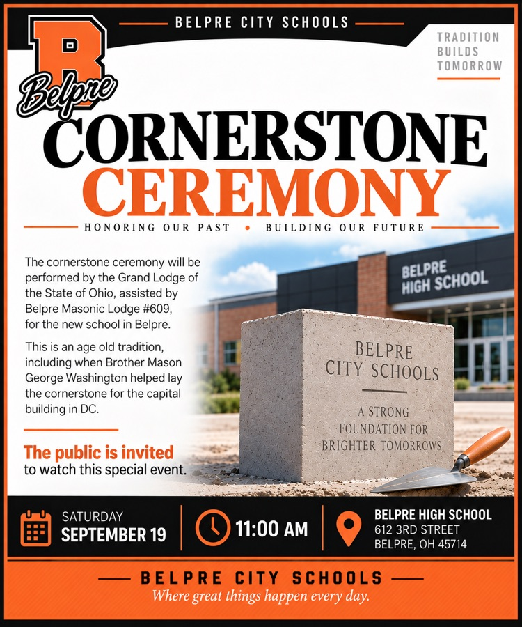flier saying 11:00 am at Belpre high school