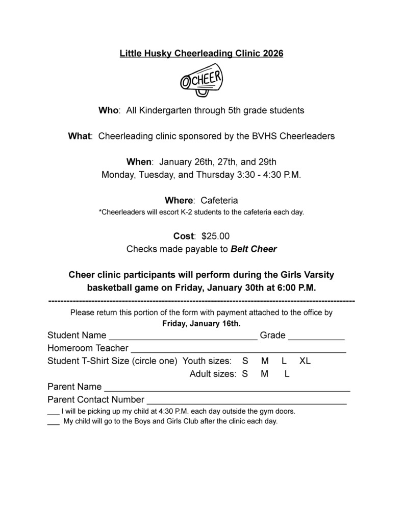 Little Husky Cheer Camp