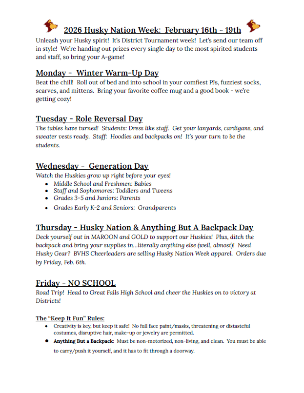 Husky Nation Week 2026