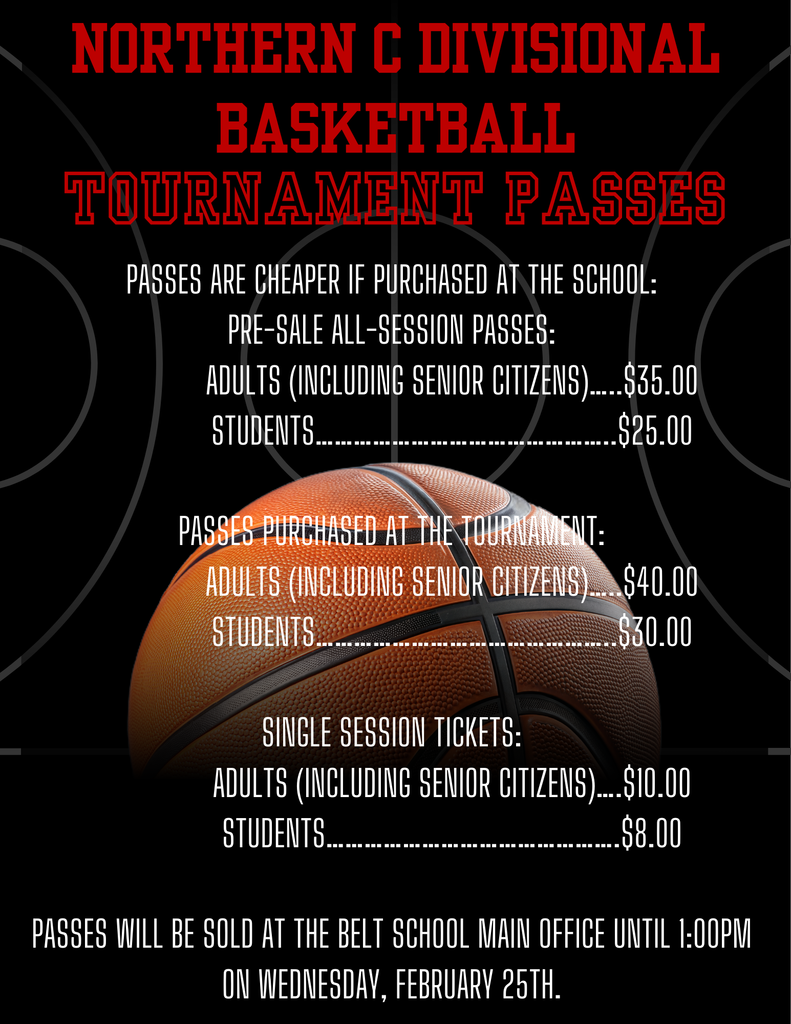 Northern C Divisional Tournament Passes