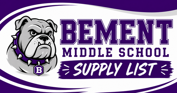 MIDDLE SCHOOL SUPPLY LIST