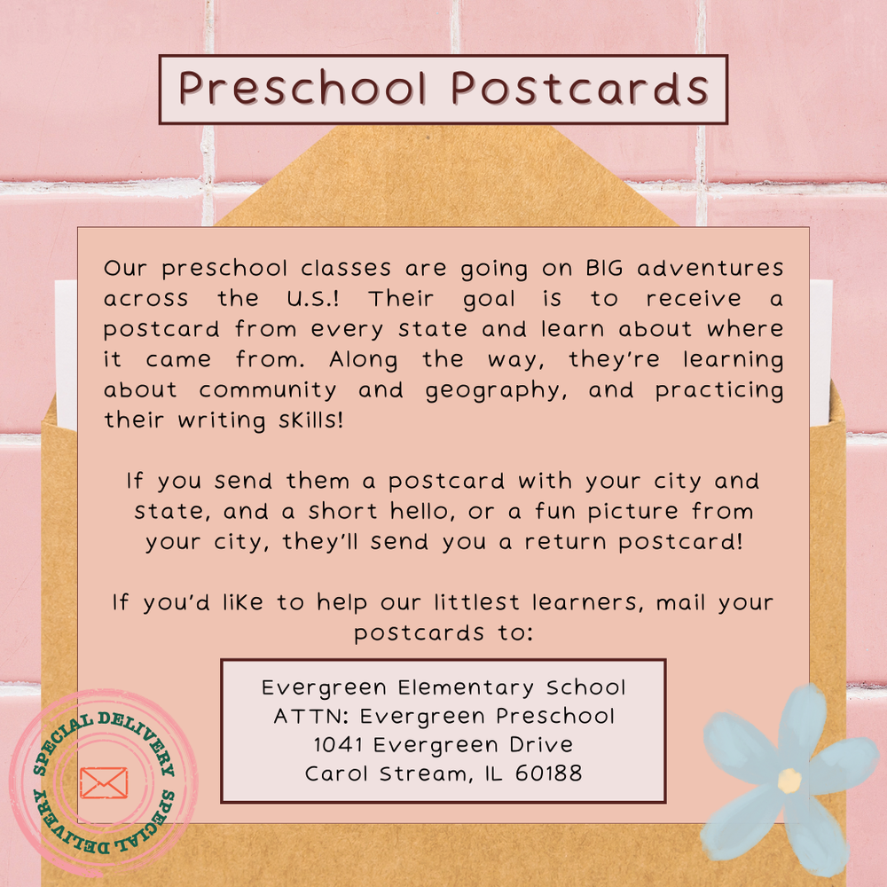 Preschool Postcards