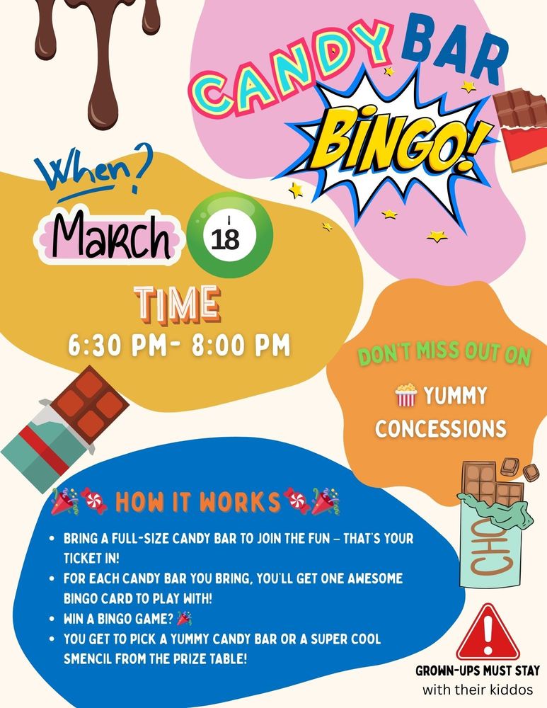 PTA Candy Bar Bingo