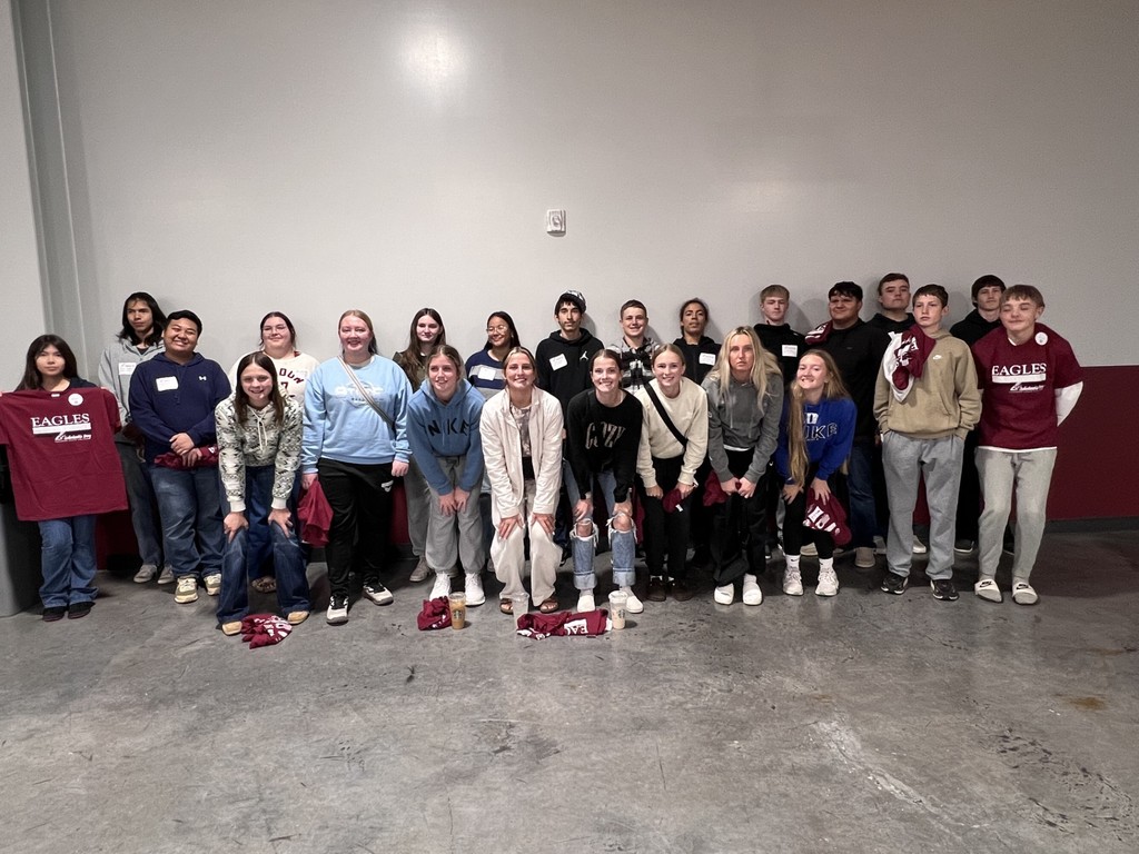Group photo of Bennett County High School students who went to the Chadron Scholastic Competition.