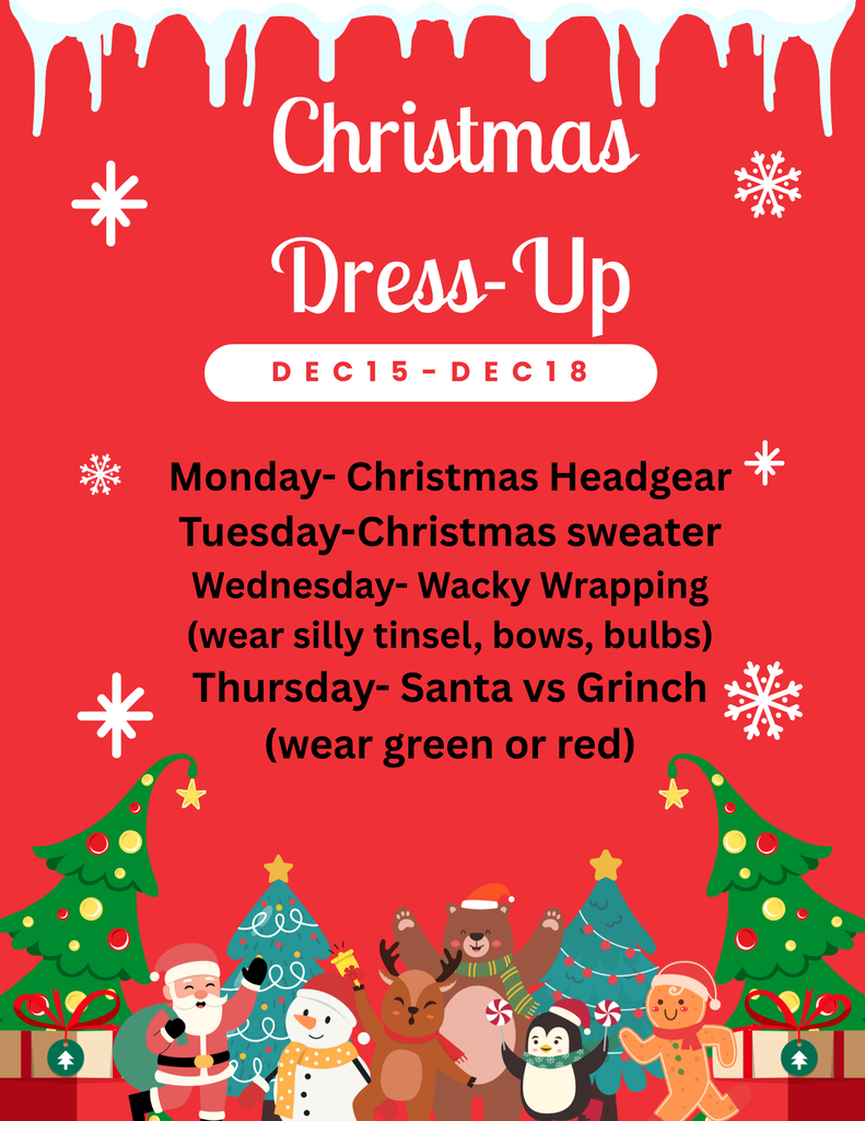 Christmas Dress Up Days